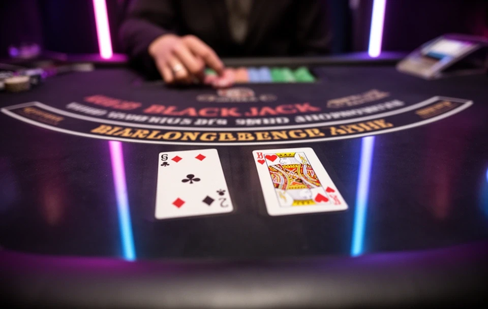 Glass World blackjack gameplay